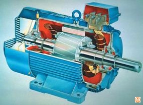 Explain the construction and working of an electric motor